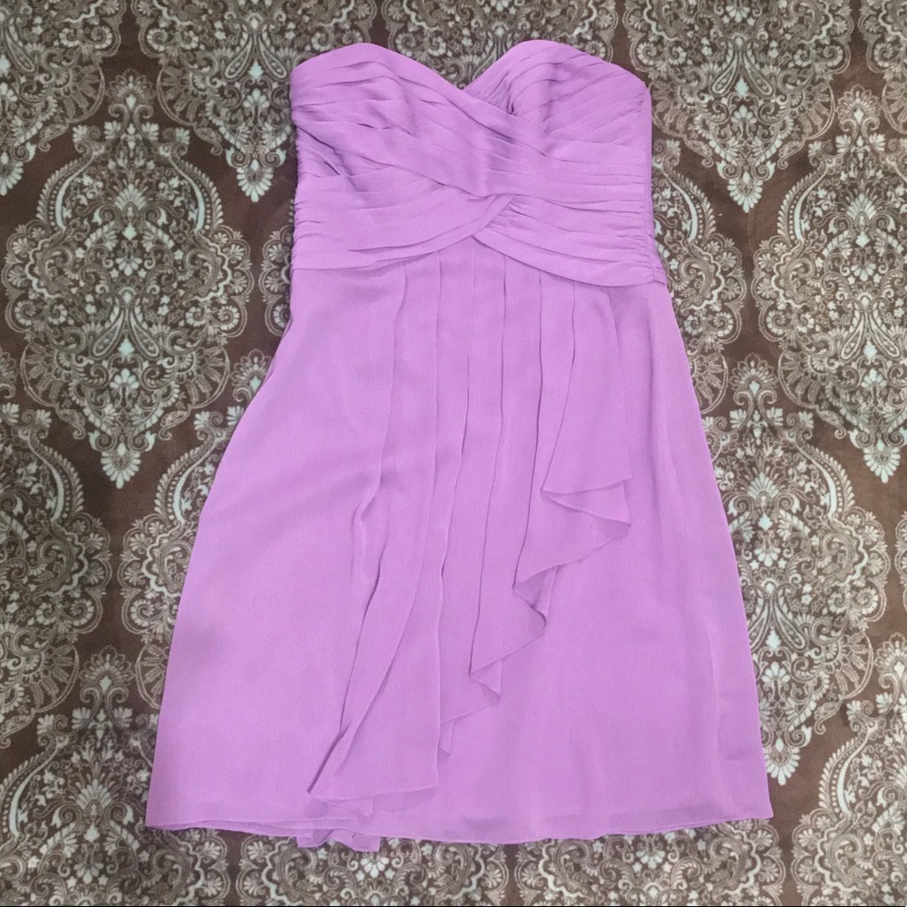 David’s Bridal Strapless Formal Dress Lilac size 2